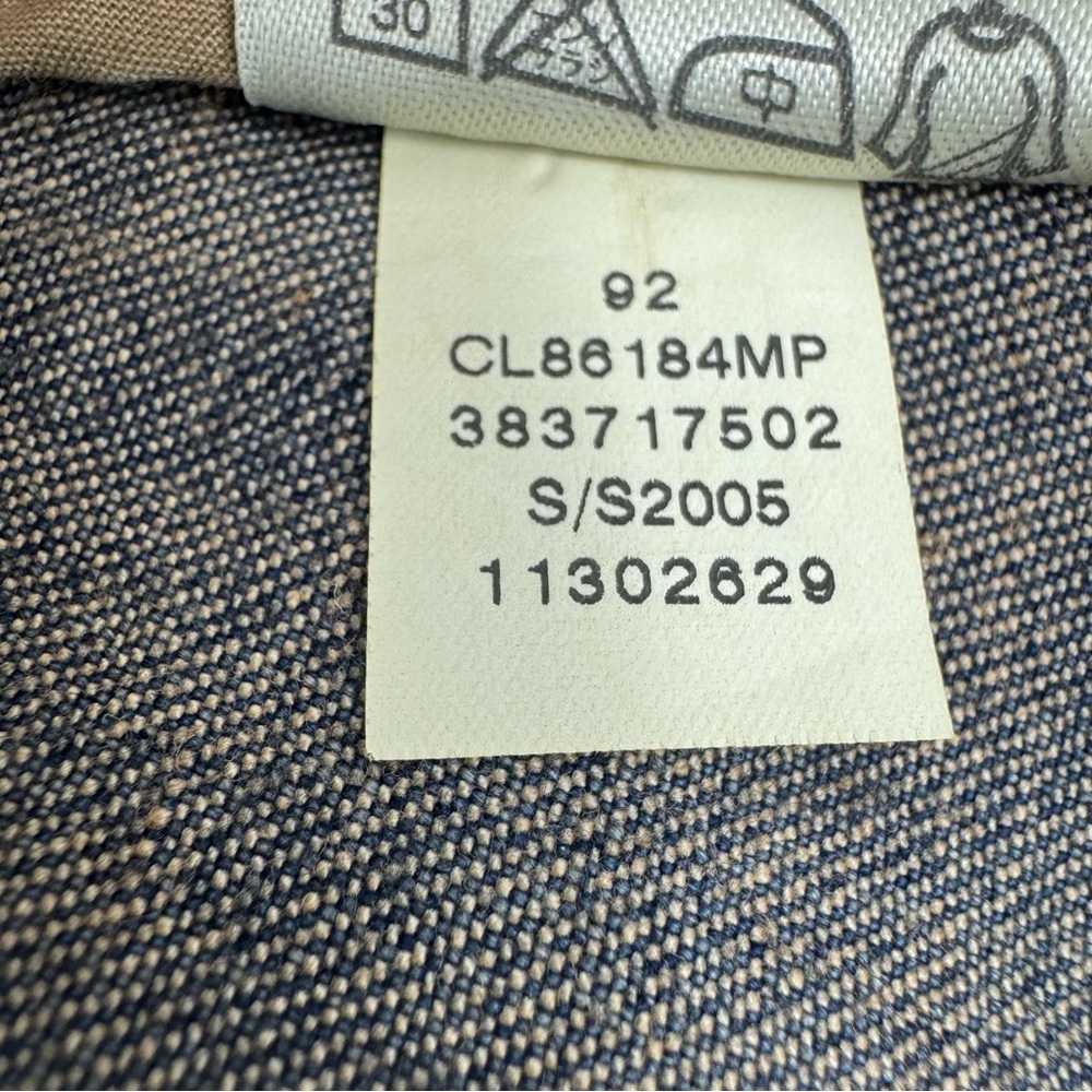 Vintage denim tailored blazer w stretch y2k Nordstrom classiques entier M Petite - Picture 13 of 17